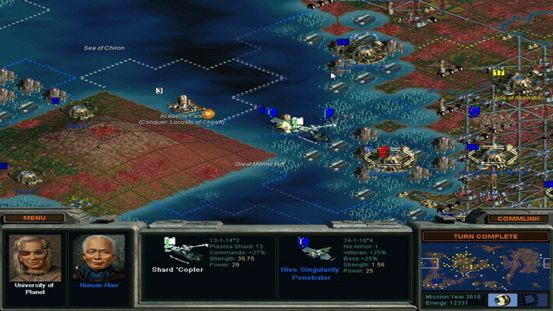 Screenshot from Sid Meier's Alpha Centauri(1999)