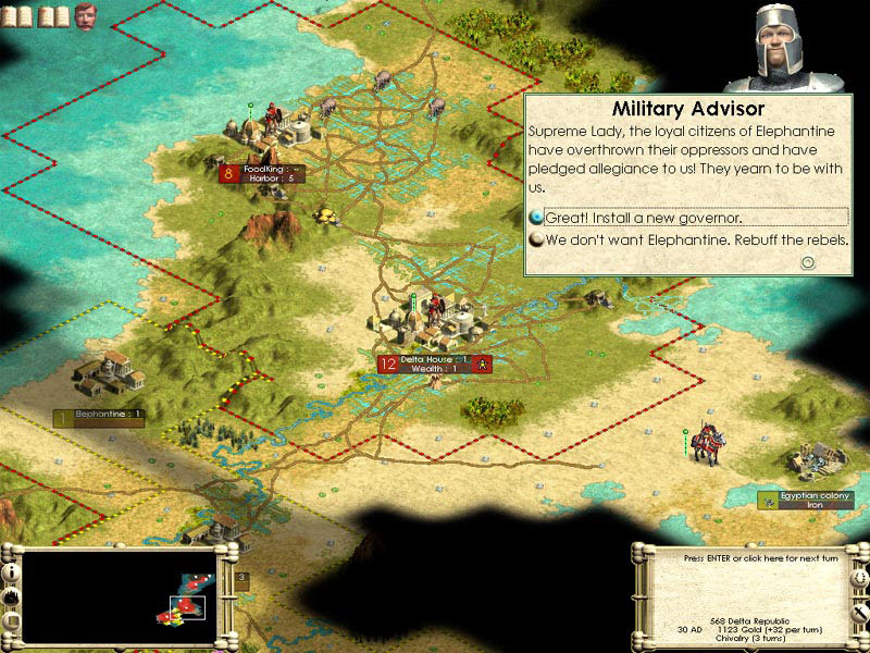 Screenshot from Sid Meier's Civilization III(2001)